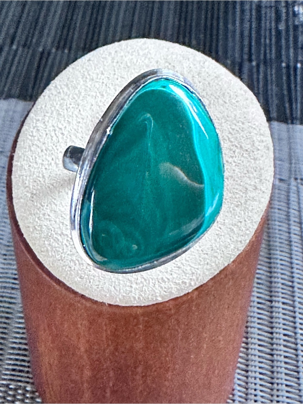 Artisan Teal Stone Silver Ring - Women Jewelry